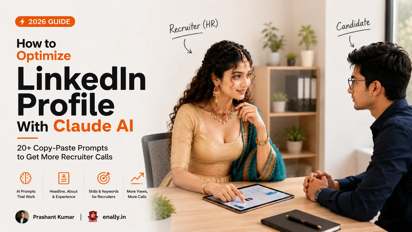 How to Optimize Your LinkedIn Profile With Claude AI: 20+ Copy-Paste Prompts to Get More Recruiter Calls
